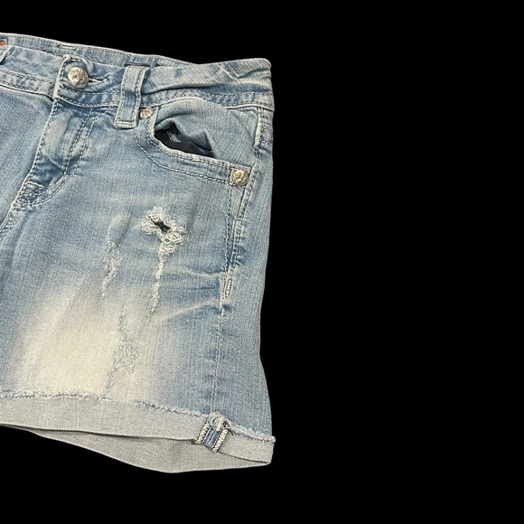 MISS ME Jeans Mid Rise Easy Shorts -Size 28 - Picture 6 of 9
